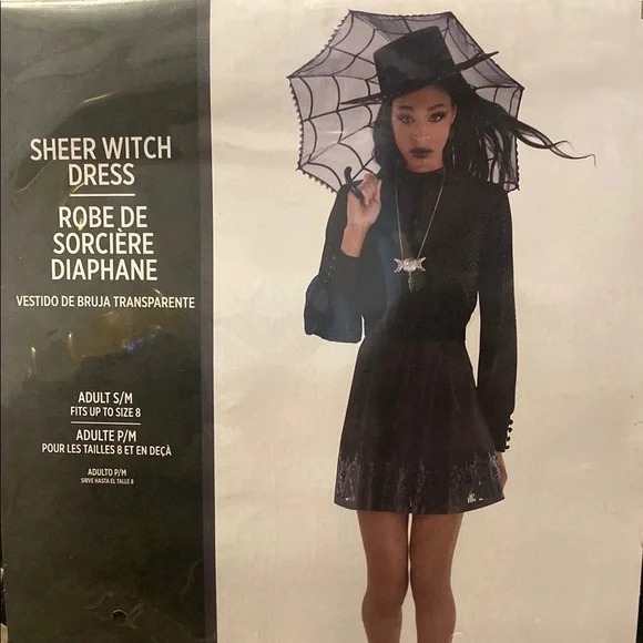 Sheer Black Witch Dress - Picture 2 of 5